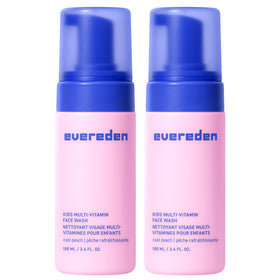 Evereden Kids Face Wash 2-Pack front view with peach scent