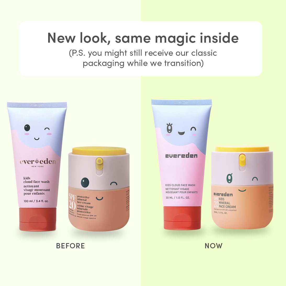 Evereden Kids Face Wash packaging with vibrant tropical design