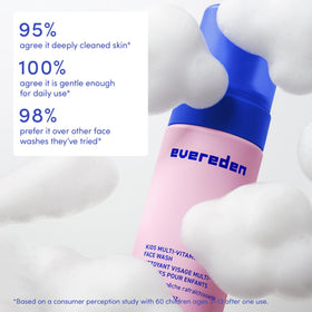 Evereden Kids Face Wash with coconut ingredients