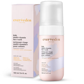 Evereden Kids Multi-Vitamin Face Wash 170g front view with cool peach scent