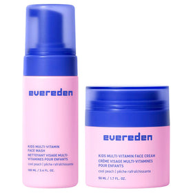 Evereden Kids Multi-Vitamin Face Wash front view with peach packaging