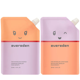 Evereden Kids Shampoo and Conditioner Set front view, travel size