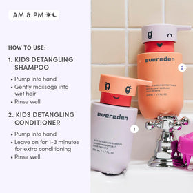 Evereden Kids Shampoo and Conditioner Set with natural ingredients