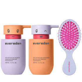 Evereden Kids Shampoo & Conditioner Set with Brush front view