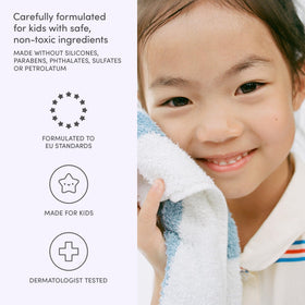 Evereden Multi-Vitamin Kids Body Wash with cool peach scent
