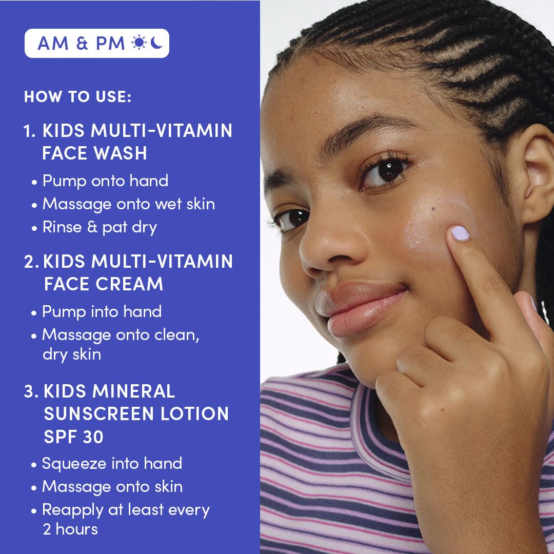 Evereden SPF 30 Mineral Sunscreen being applied on a child's skin