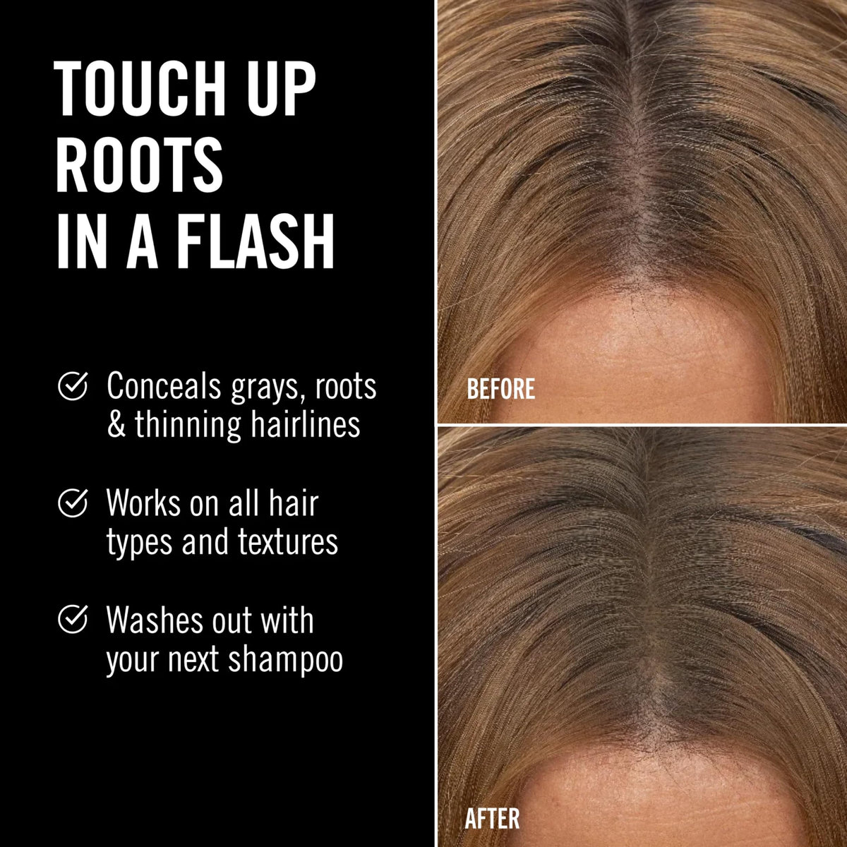 EVERPRO Gray Away Instant Root Cover Up Spray 2.5oz Dark Blonde back view