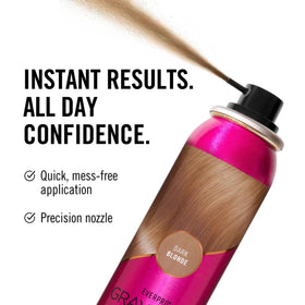EVERPRO Gray Away Instant Root Cover Up Spray 2.5oz Dark Blonde in lifestyle setting