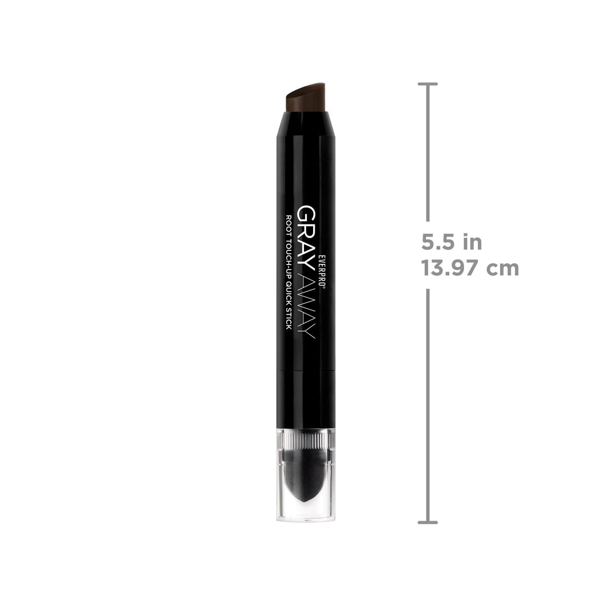 EVERPRO Gray Away Root Touchup Quick Stick Black/Dark Brown back view