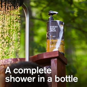 Every Man Jack 3-in-1 Body Wash Amber Sandalwood back view