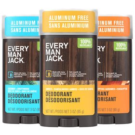 Every Man Jack Aluminum Free Deodorant 3-Pack front view