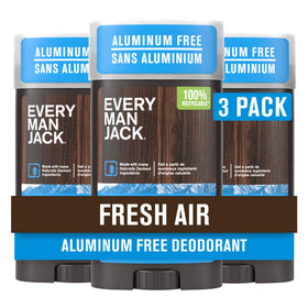 Every Man Jack Aluminum Free Deodorant Fresh Air 3-pack front view