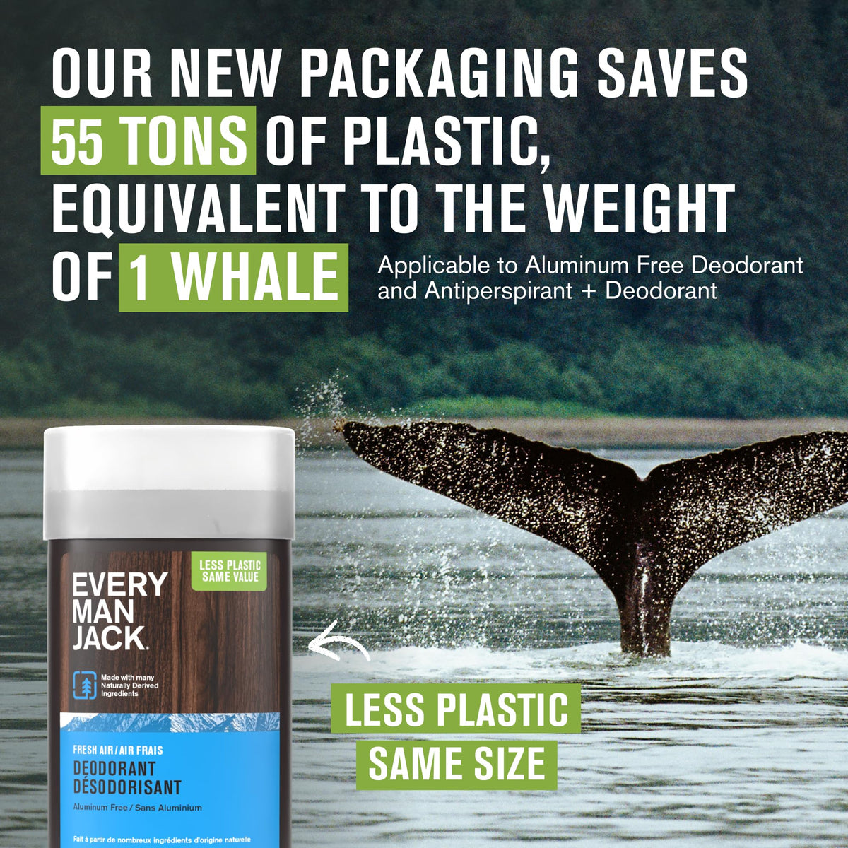 Every Man Jack Aluminum Free Deodorant Fresh Air packaging back view