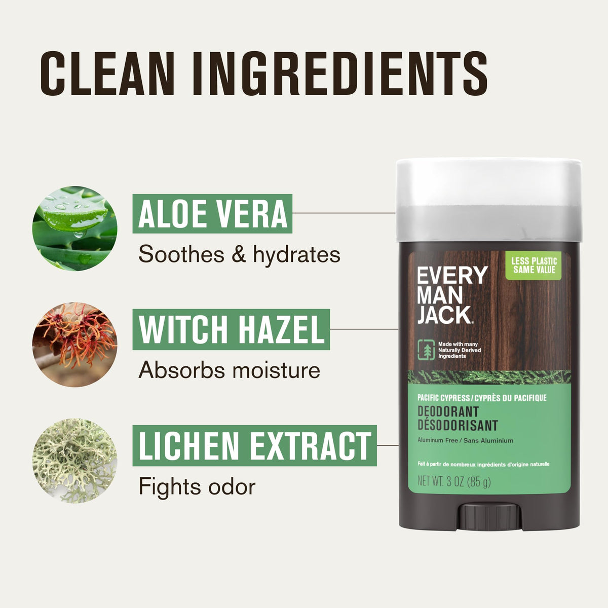 Every Man Jack Aluminum Free Deodorant Pacific Cypress application