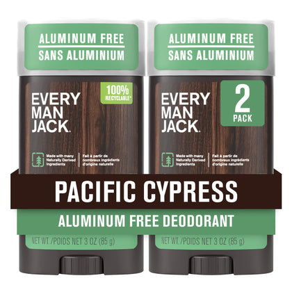 Every Man Jack Aluminum Free Deodorant Pacific Cypress front view