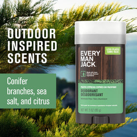 Every Man Jack Aluminum Free Deodorant Pacific Cypress side view