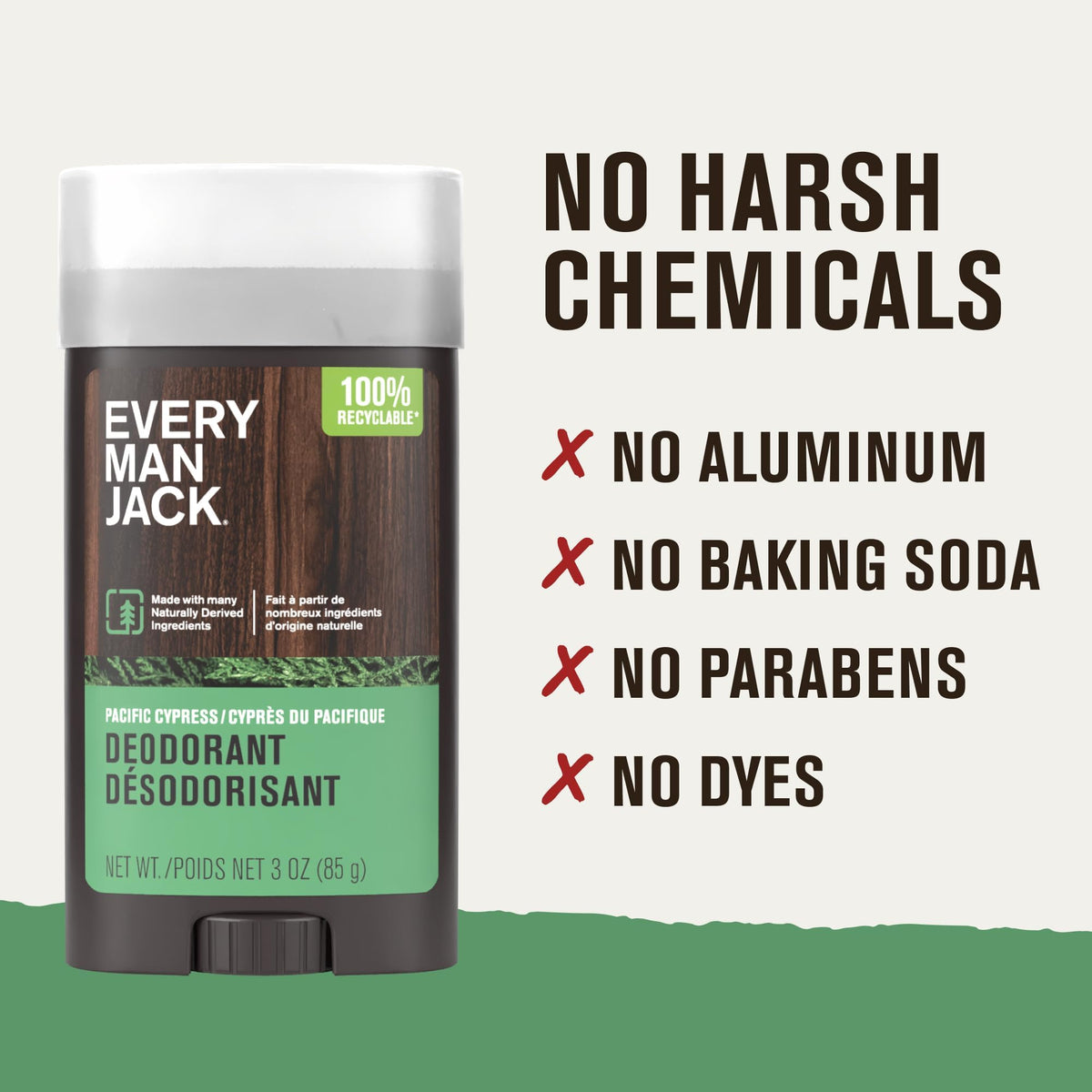 Every Man Jack Aluminum Free Deodorant Pacific Cypress with other products