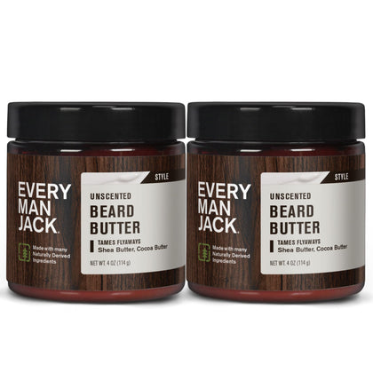 Every Man Jack Beard Butter 2pk front view