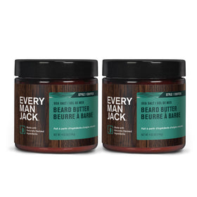 Every Man Jack Beard Butter 2pk front view with sea salt scent