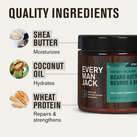 Every Man Jack Beard Butter application on beard