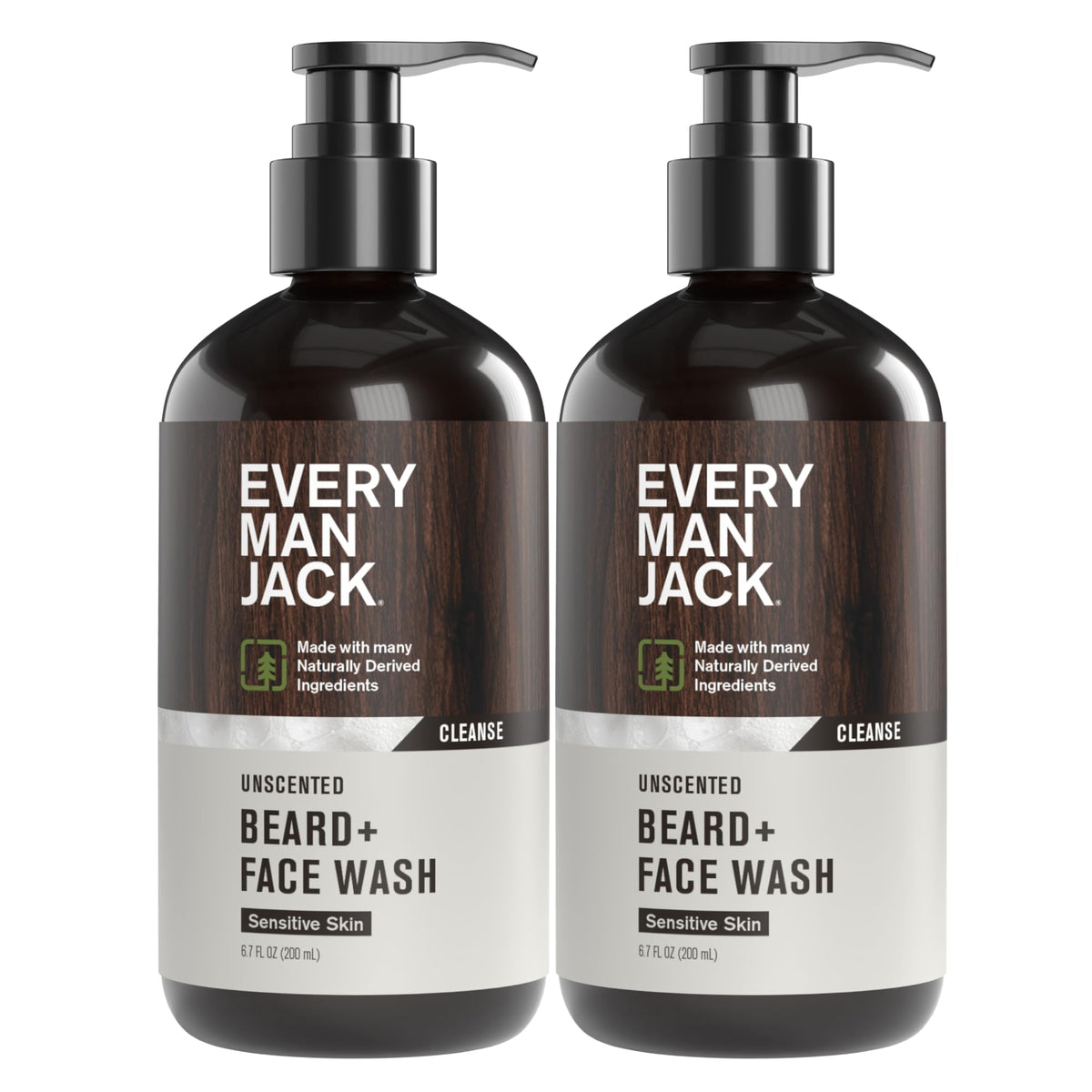 Every Man Jack Beard + Face Wash 6.7 fl. oz front view