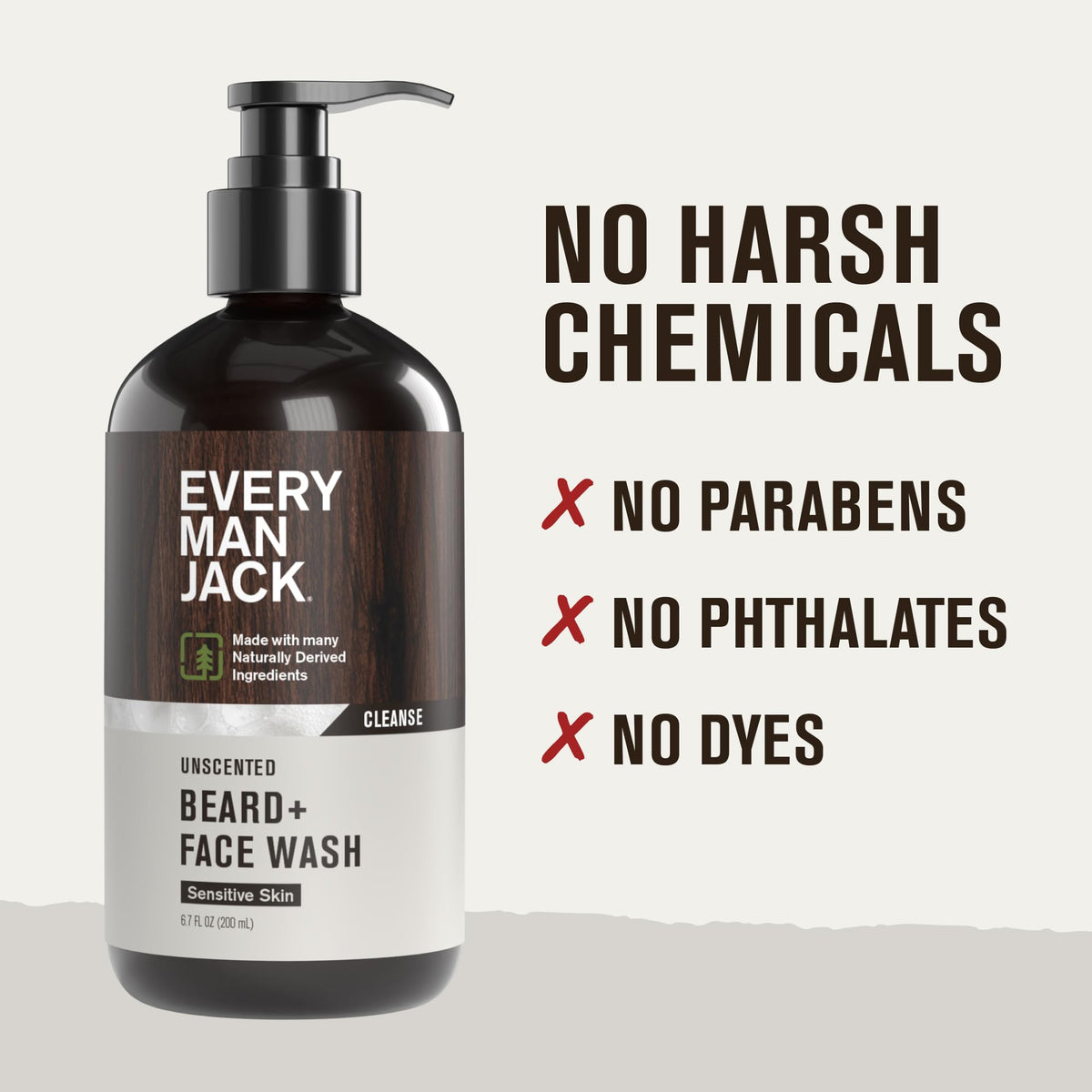 Every Man Jack Beard + Face Wash ingredients list