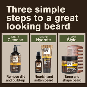 Every Man Jack Beard + Face Wash Sandalwood texture close-up