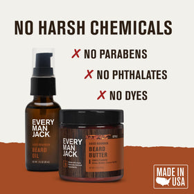 Every Man Jack Beard Oil application on beard
