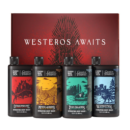 Every Man Jack Game of Thrones Body Wash Gift Set front view