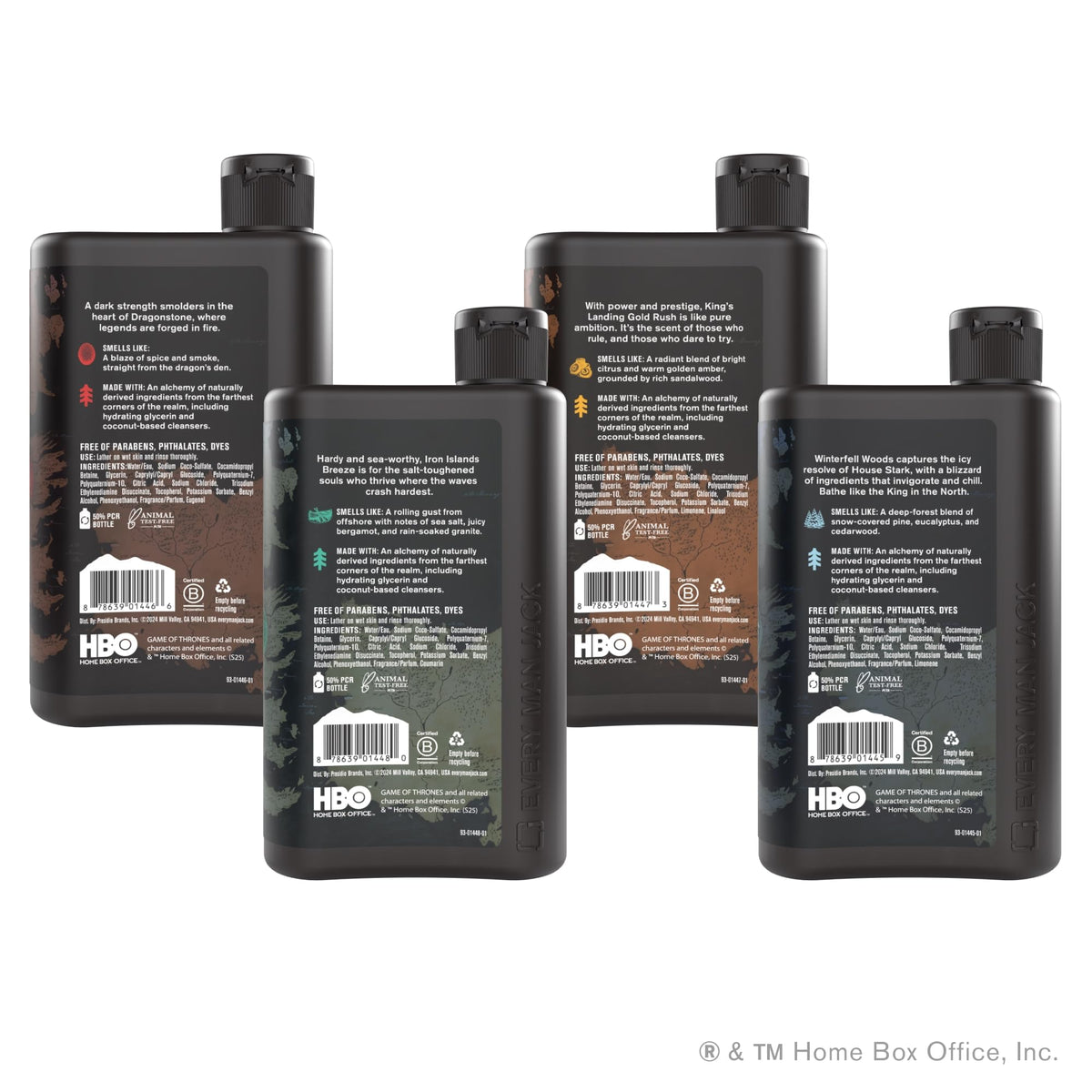Every Man Jack Game of Thrones Body Wash Set in packaging