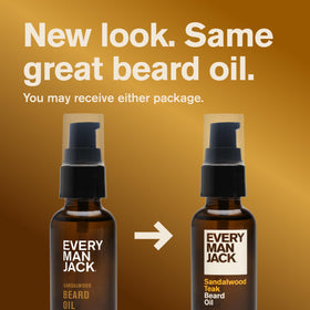 Every Man Jack Hydrating Beard Oil 1oz Sandalwood Teak packaging