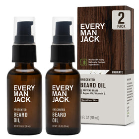 Every Man Jack Hydrating Beard Oil Unscented 1oz front view