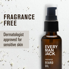 Every Man Jack Hydrating Beard Oil Unscented 1oz side view