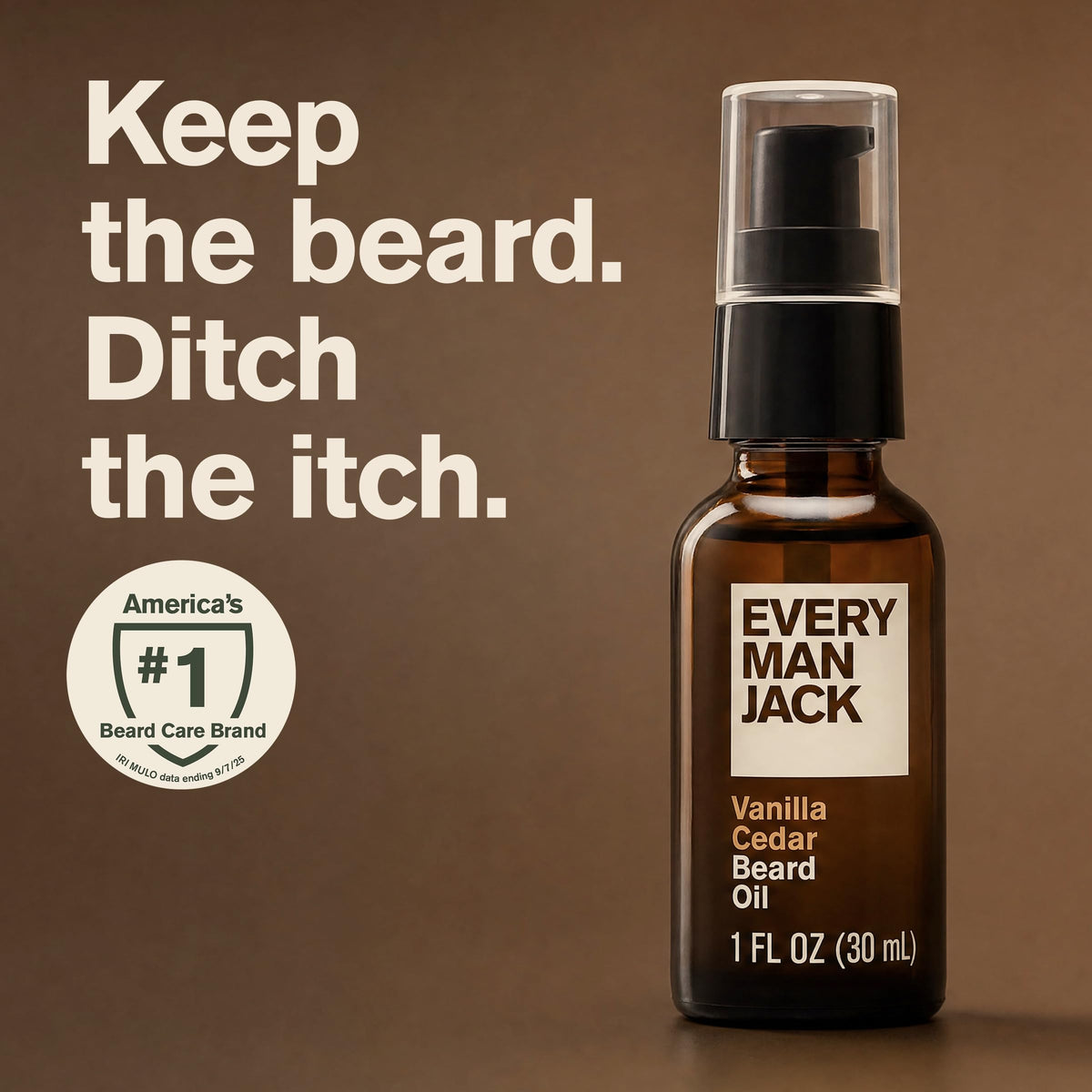 Every Man Jack Hydrating Beard Oil Vanilla Cedar back view