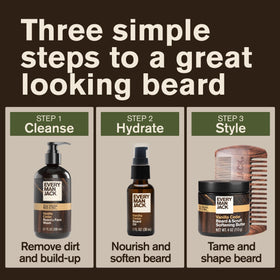 Every Man Jack Hydrating Beard Oil Vanilla Cedar lifestyle scene