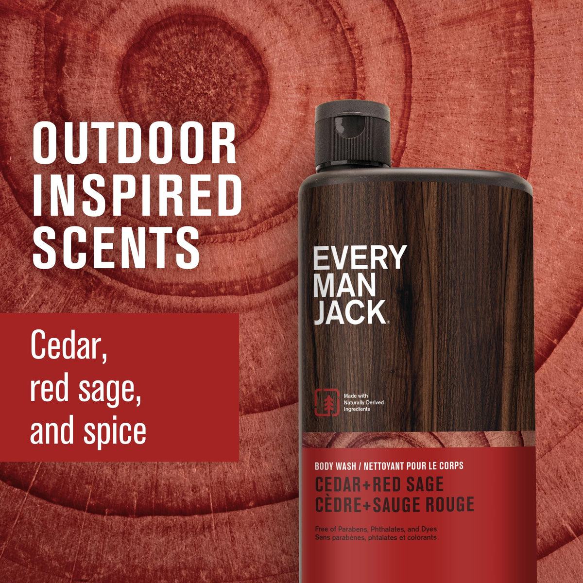 Every Man Jack Hydrating Body Wash Cedar Red Sage packaging