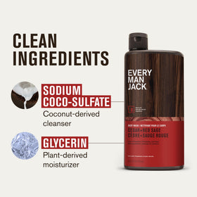Every Man Jack Hydrating Body Wash Cedar Red Sage texture