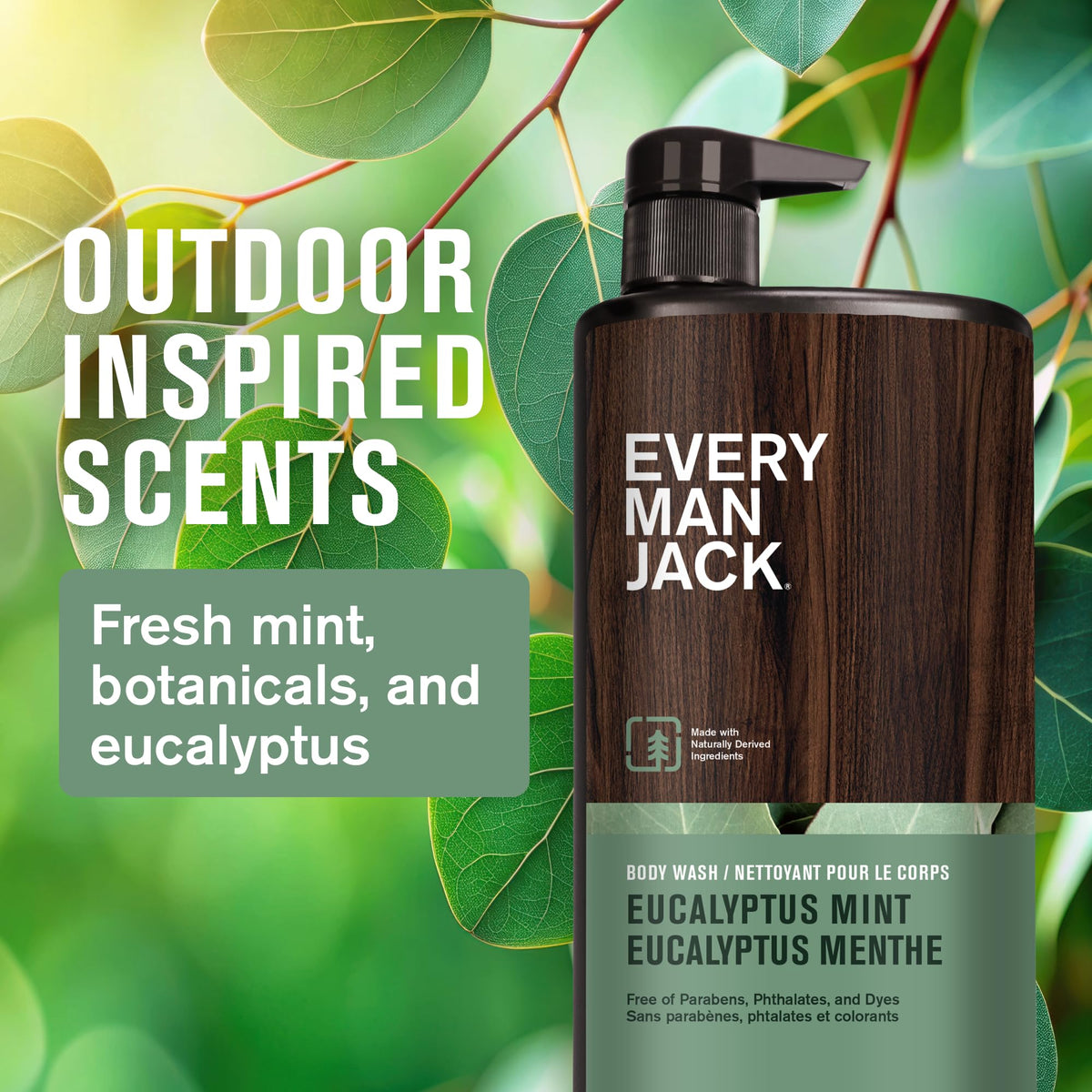 Every Man Jack Hydrating Body Wash Eucalyptus Mint packaging