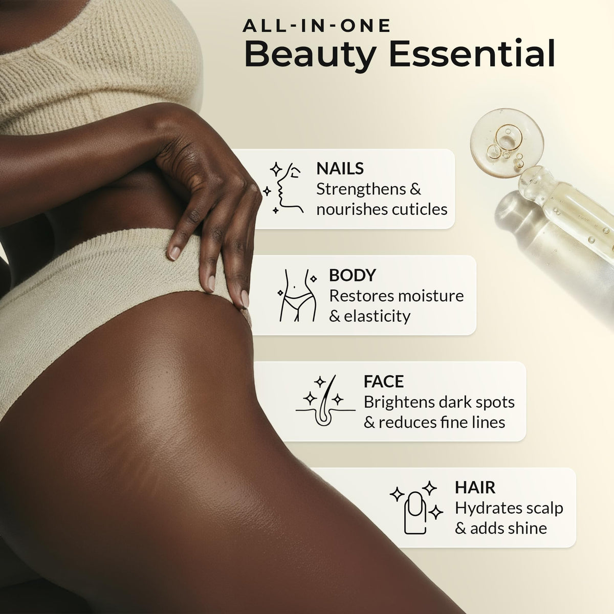 Everyday Beauty Organic Vitamin E Oil for Scars with other skincare products