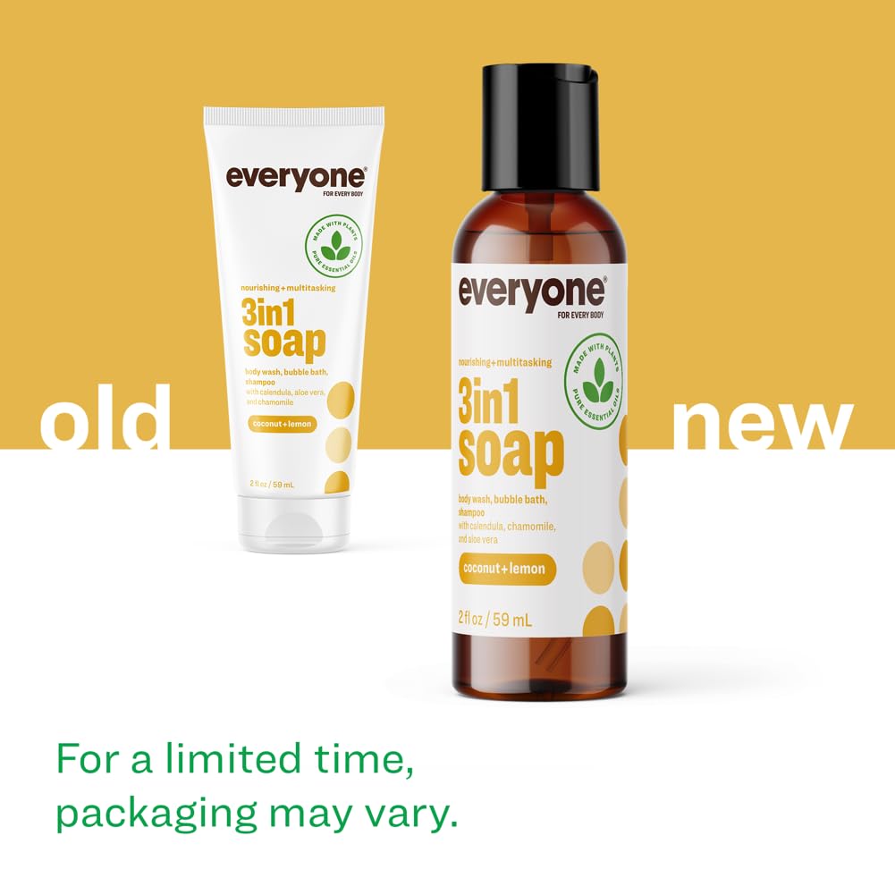 everyone 3-in-1 Body Wash, Shampoo & Bubble Bath Coconut Lemon ingredients list
