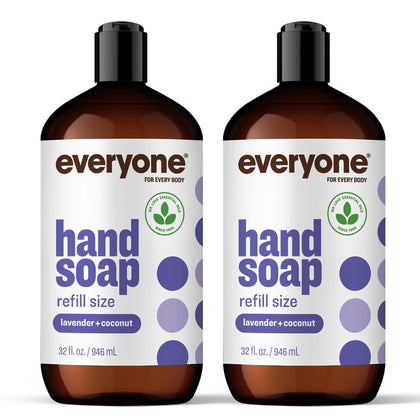 Everyone Lavender Coconut Hand Soap 32oz front view