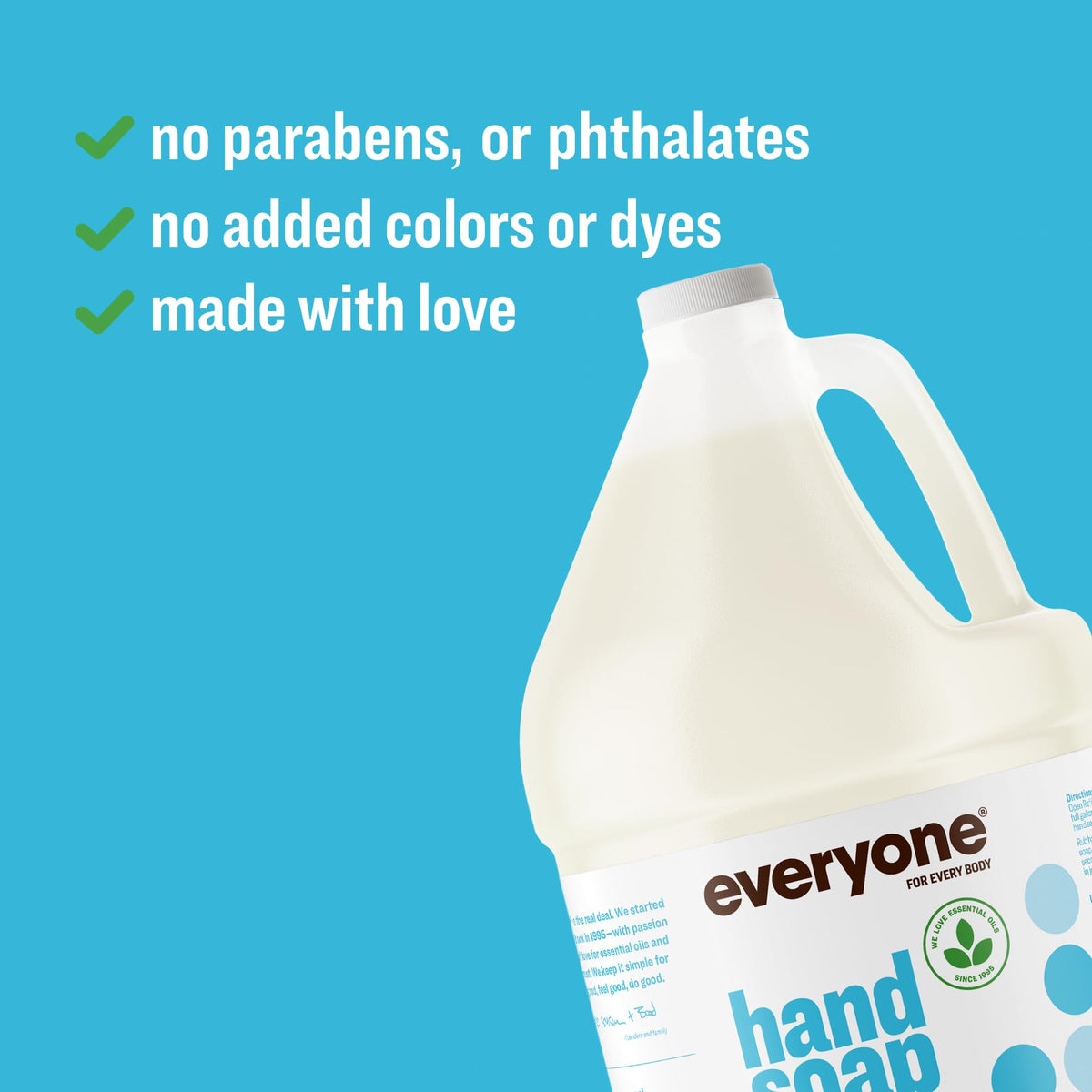 Everyone Liquid Hand Soap Refill 1 Gallon usage demonstration
