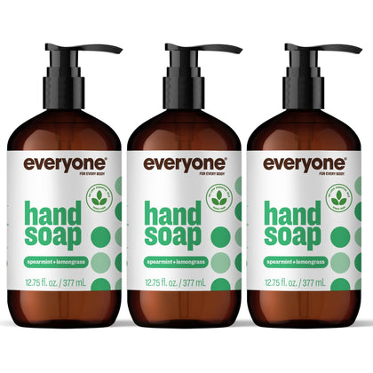 everyone Liquid Hand Soap Spearmint Lemongrass 3-Pack front view