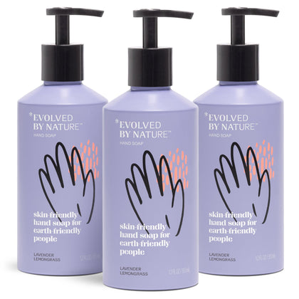 EVOLVED BY NATURE Liquid Hand Soap Lavender Lemongrass front view