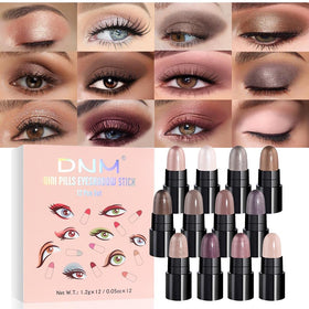 evpct 12Pcs Eyeshadow Stick Set with 35 classic colours