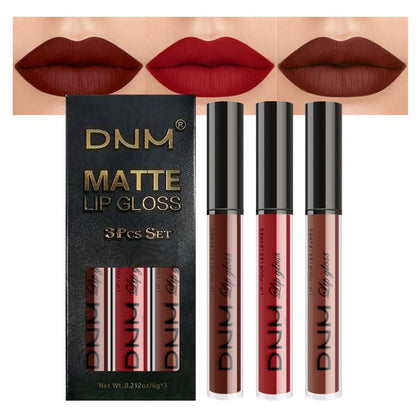 evpct 3Pcs Matte Liquid Lipstick Set packaging front view