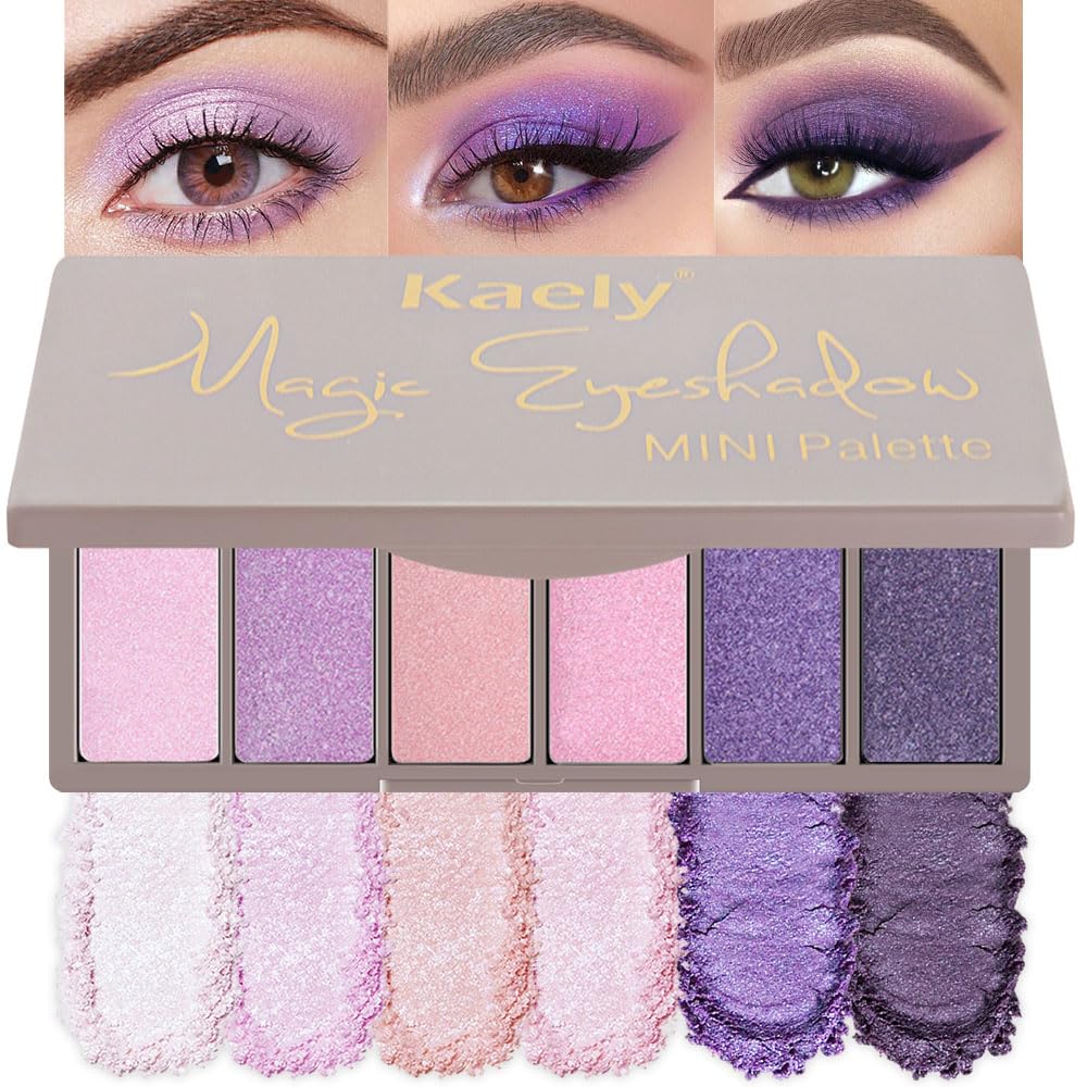 evpct 6-Colour Eyeshadow Palette front view with shades