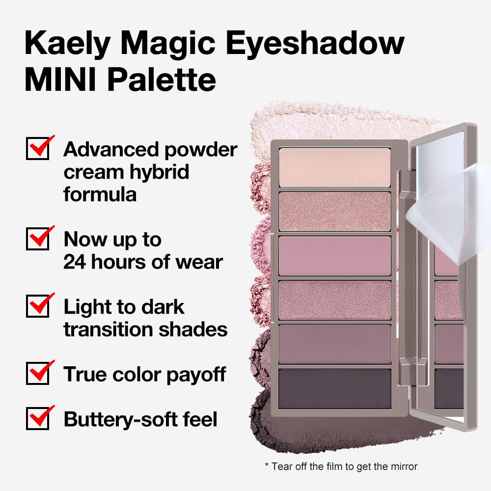 evpct 6 Colour Eyeshadow Palette opened showing all 6 shades