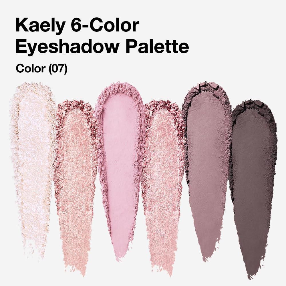 evpct 6 Colour Eyeshadow Palette with compact design and mirror