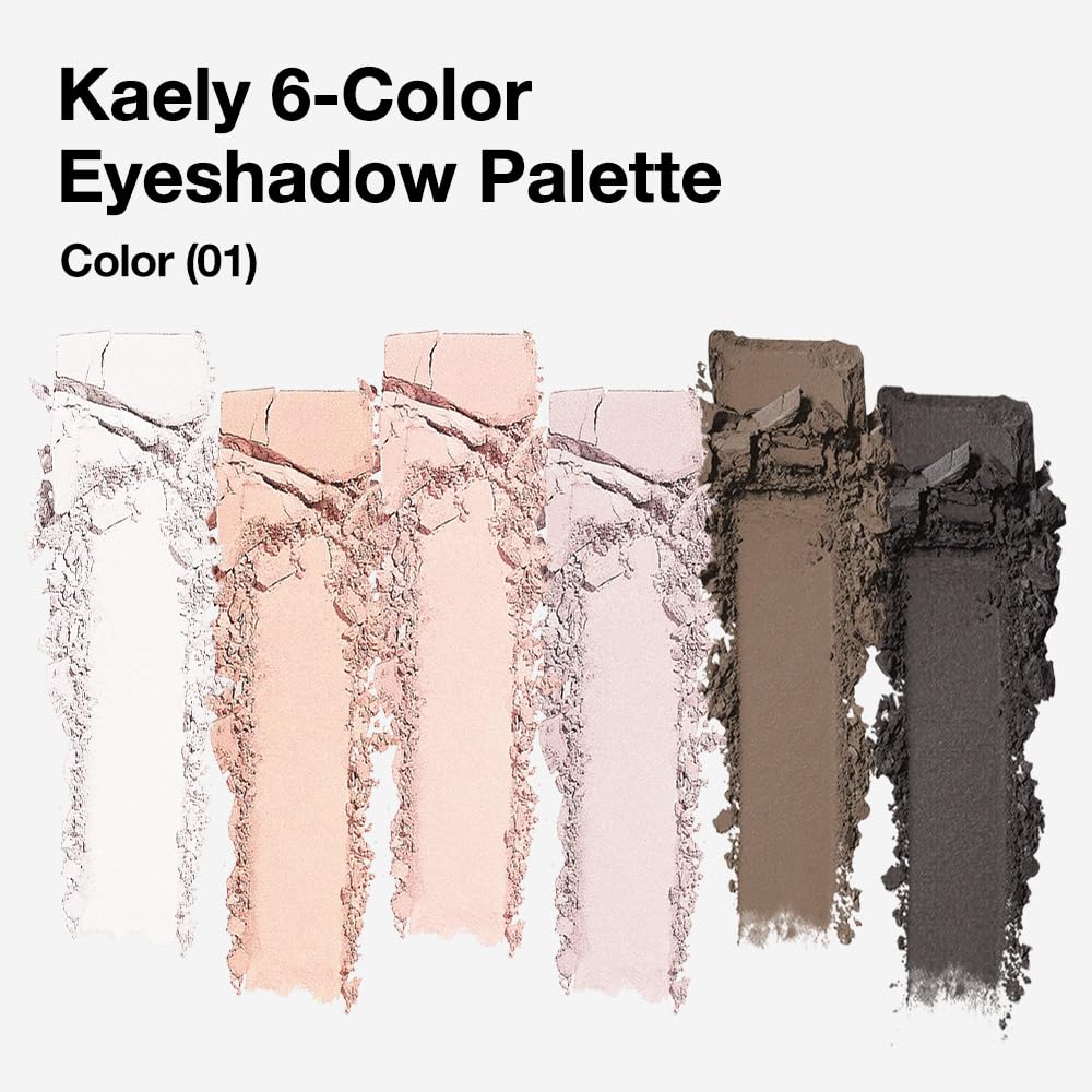 evpct 6 Colour Natural Eyeshadow Palette with compact design